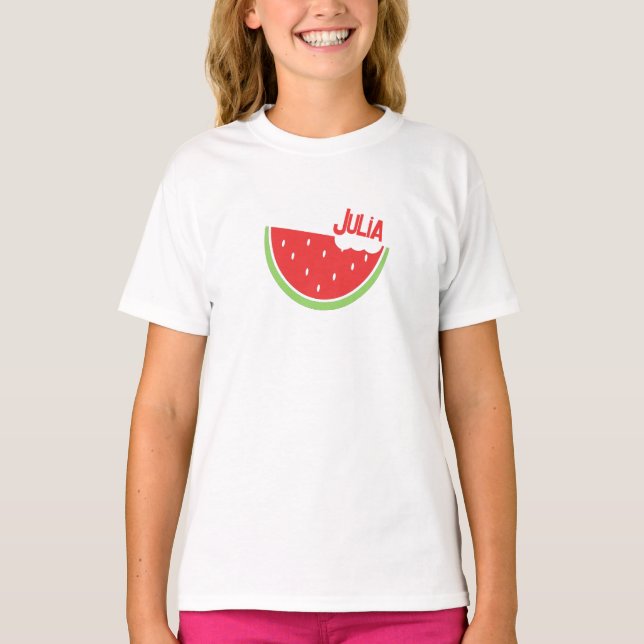 Personlig Watermelon Sommar T-Shirt (Framsida)