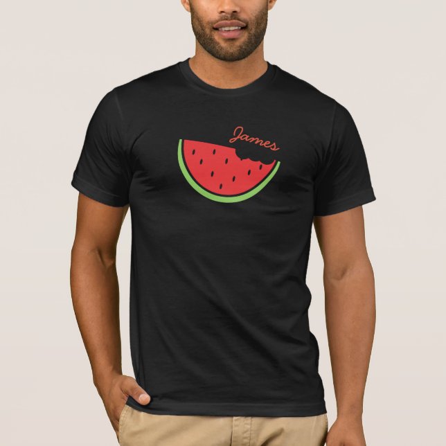 Personlig Watermelon Summer T-Shirt (Framsida)