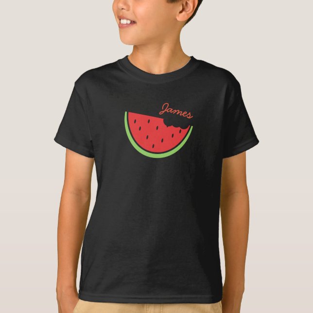 Personlig Watermelon Summer T-Shirt (Framsida)