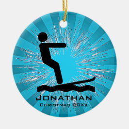 Personlig Waterskiing Ornament