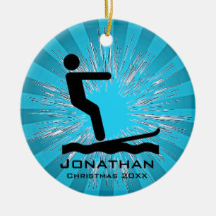 Personlig Waterskiing Ornament