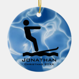 Personlig Waterskiing Ornament