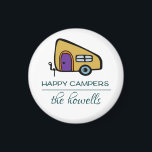 Personlig Wedding Favor Magnet - Lycklig Campers<br><div class="desc">toppen och roligt personlig magneter för bröllop</div>