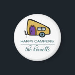 Personlig Wedding Favor Magnet - Lycklig Campers<br><div class="desc">toppen och roligt personlig magneter för bröllop</div>