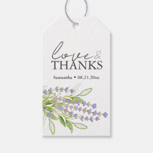 Personlig Wedding Favor Märkres Lavender Presentetikett