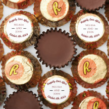 Personlig Wedding Favor Peanut Butter Kopp Candy