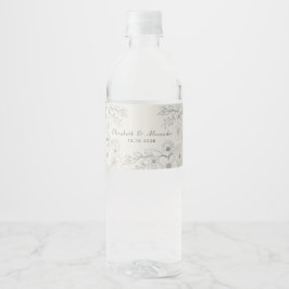 Personlig Wedding Favor Vattenflaskor Etikett