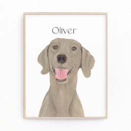 Personlig Weimaraner Art Fototryck