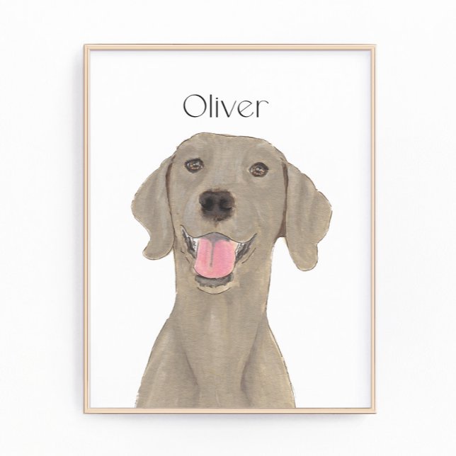 Personlig Weimaraner Art Fototryck (Skapare uppladdad)