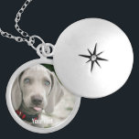 Personlig Weimaraner Hund Photo och Hund Namn Silverpläterat Halsband<br><div class="desc">Personlig Weimaraner-Hund Photo and Weimaraner Hund-designen har ett uppladdat foto av din Weimaraner (eller något foto) i hund namn eller lägg till din egen text - Vi kärlek "hund's Namn", namn's födelsedag eller överlämningsdag. Klicka bara på "anpassa" om du vill lägga till personligen, ändra teckensnittet och färg och lägga till...</div>