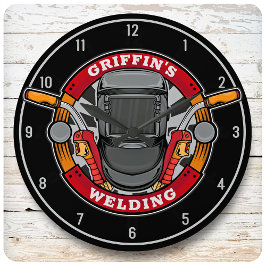 Personlig Welder Metall Fabricator Welding Shop Stor Klocka