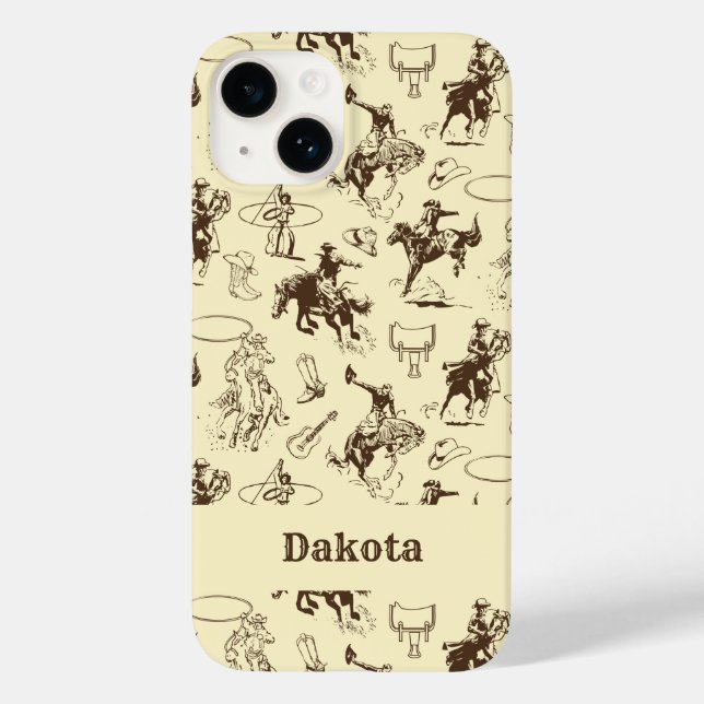 Personlig Western Cowboy Rodeo Horses (Baksida)