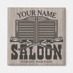 Personlig Western Rifle Guns Old Saloon Pub Magnet