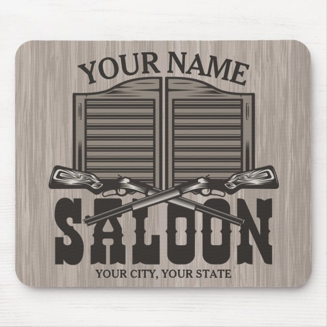 Personlig Western Rifle Guns Old Saloon Pub Musmatta (Framsidan)