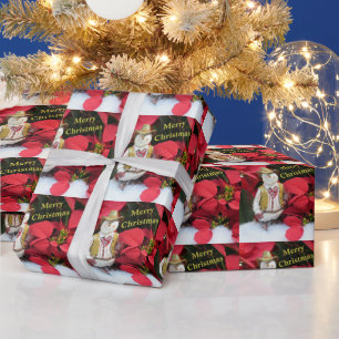 Personlig Westernare Snögubbe Wrapping Papper Rol Presentpapper