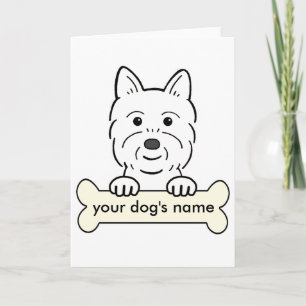 Personlig Westie Kort