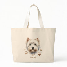 Personlig Westie Tote Bag