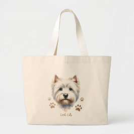 Personlig Westie Tote Bag Jumbo Tygkasse