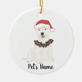 Personlig Westie Westie Highland Terrier Julgransprydnad Keramik