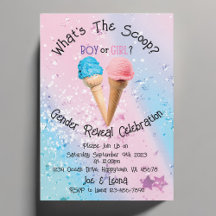 Personlig What's Scoop Gender Reveal