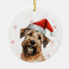 Personlig Wheaten Terrier Hund Jul Julgransprydnad Keramik