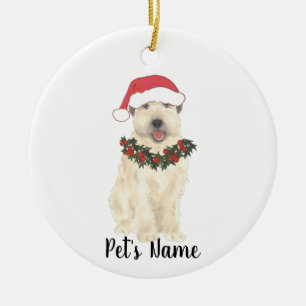Personlig Wheaten Terrier Julgransprydnad Keramik
