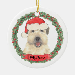 Personlig Wheaten Terrier Julgransprydnad Keramik