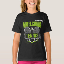 Personlig Wheelstol Tennis Klubb League Namn T Shirt