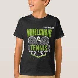 Personlig Wheelstol Tennis Klubb League Namn T Shirt