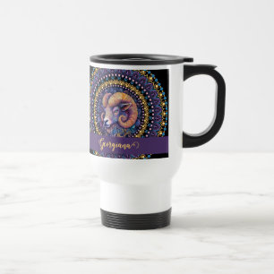 Personlig Whimsical Aries Zodiac Dot Mandala Resemugg