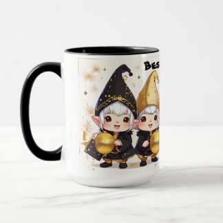 Personlig Whimsical Best Friends Gnome's. Mugg