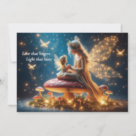 Personlig Whimsical Fairy Mor's Day Card Julkort