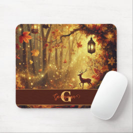 Personlig Whimsical Golden Autumnal Woodland Musmatta
