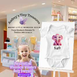 Personlig Whimsical Wonders Baby Bodykostym T Shirt