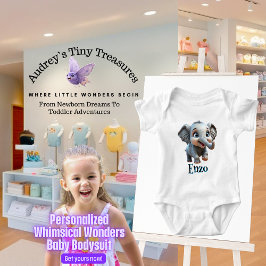 Personlig Whimsical Wonders Baby Bodykostym T Shirt