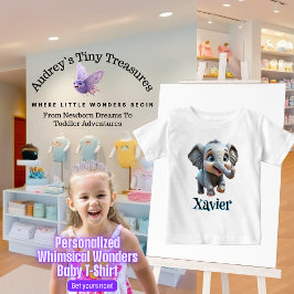 Personlig Whimsical Wonders Baby T-Shirt