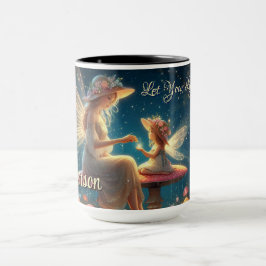 Personlig Whimsique Fairy Mor & Child Mugg