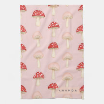 Personlig Whimsique Red Rosa Mushroom Mönster