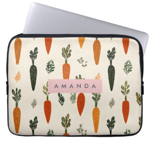 Personlig Whimsisk Morotspatch Rustik Laptop Fodral