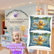 Personlig Whimsiskt Wonders Anka Baby Pillow