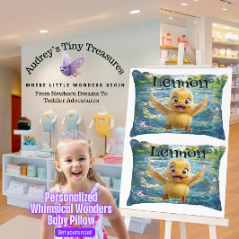 Personlig Whimsiskt Wonders Anka Baby Pillow Prydnadskudde