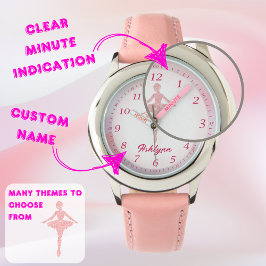 Personlig Whipsy Rosa Ballerina Armbandsur