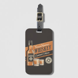 Personlig Whiskey Liquor Flaska Westerna Pub Bagagebricka