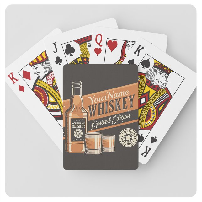 Personlig Whiskey Liquor Flaska Westerna Pub Casinokort (Skapare uppladdad)