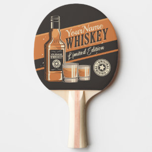 Personlig Whiskey Liquor Flaska Westerna Pub Pingisracket