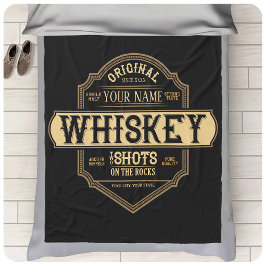 Personlig Whiskey på Sten-etiketten Pub Fleecefilt