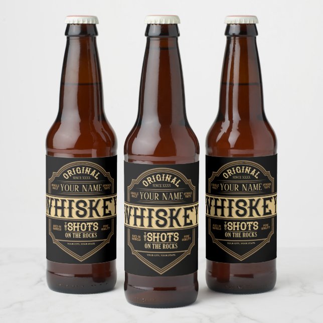 Personlig Whiskey på Sten-etiketten Pub Ölflaska Etikett (Flaskor)