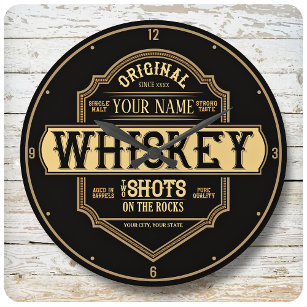 Personlig Whiskey på Sten-etiketten Pub Stor Klocka
