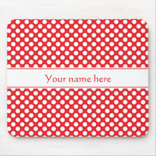 Personlig White and Red Polka Dot Musmatta