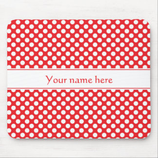 Personlig White and Red Polka Dot Musmatta
